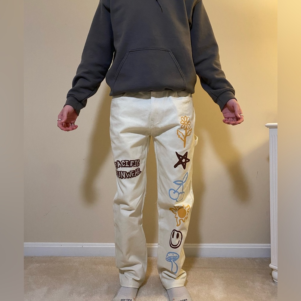 Pacsun - Pacific Sunwear Cherry Sun Cream Carpenter Jeans